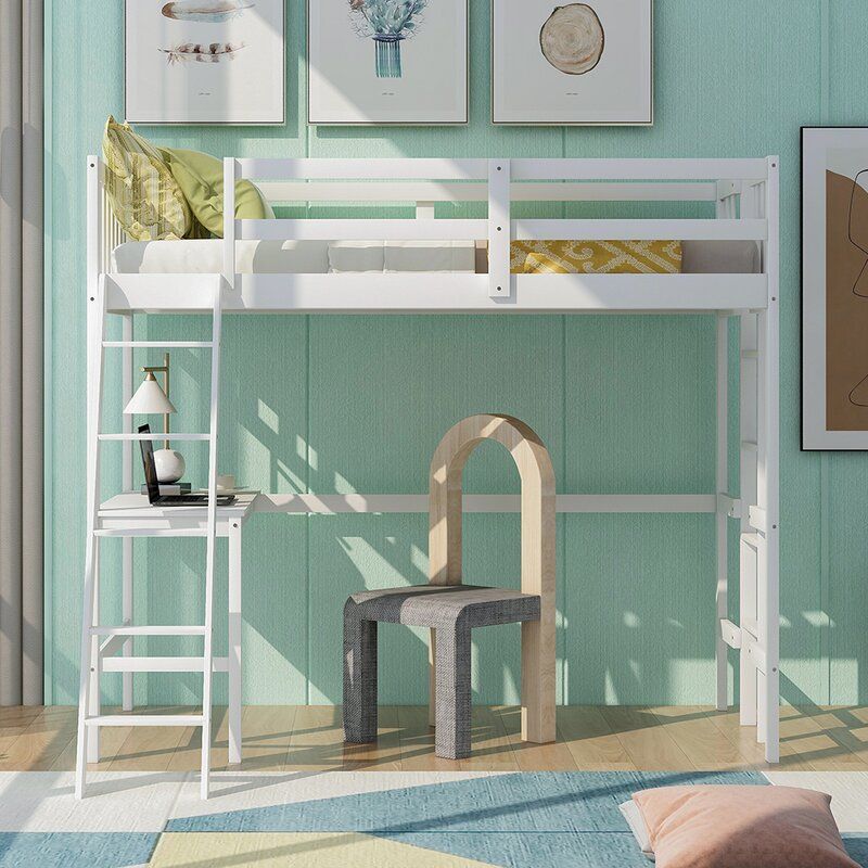 Walsworth Twin Loft Bed with Desk thumbnail 4