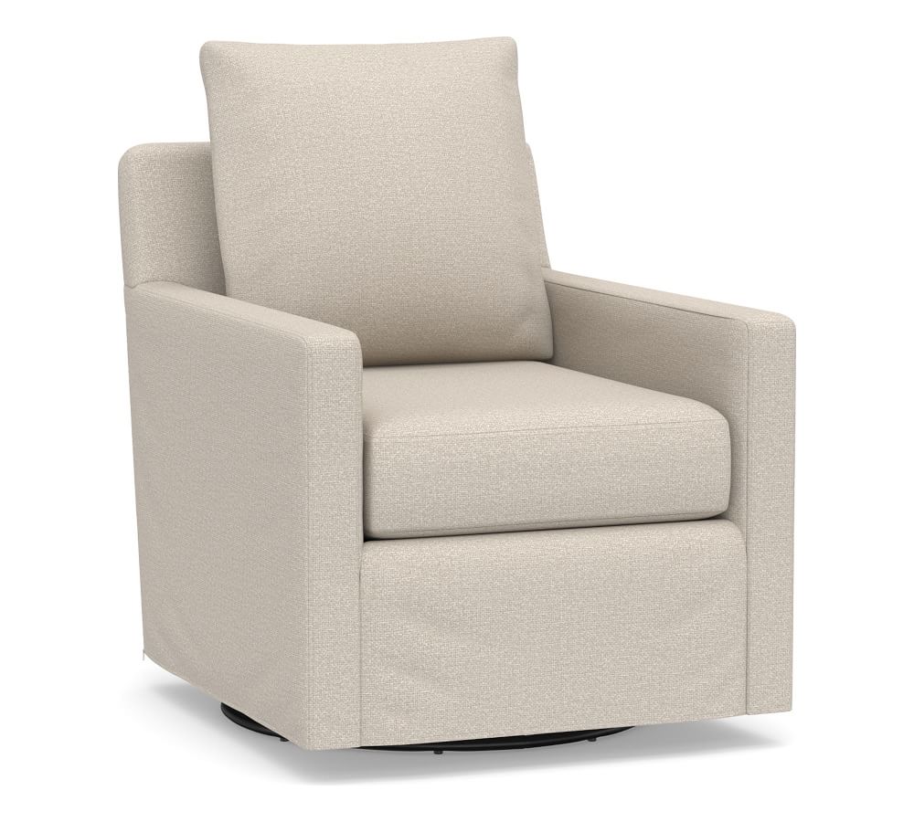 Ayden Square Arm Slipcovered Swivel Glider thumbnail 2