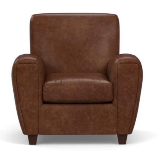Manhattan Square Arm Leather Armchair thumbnail 2
