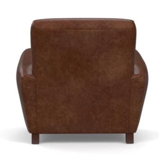 Manhattan Square Arm Leather Armchair thumbnail 4