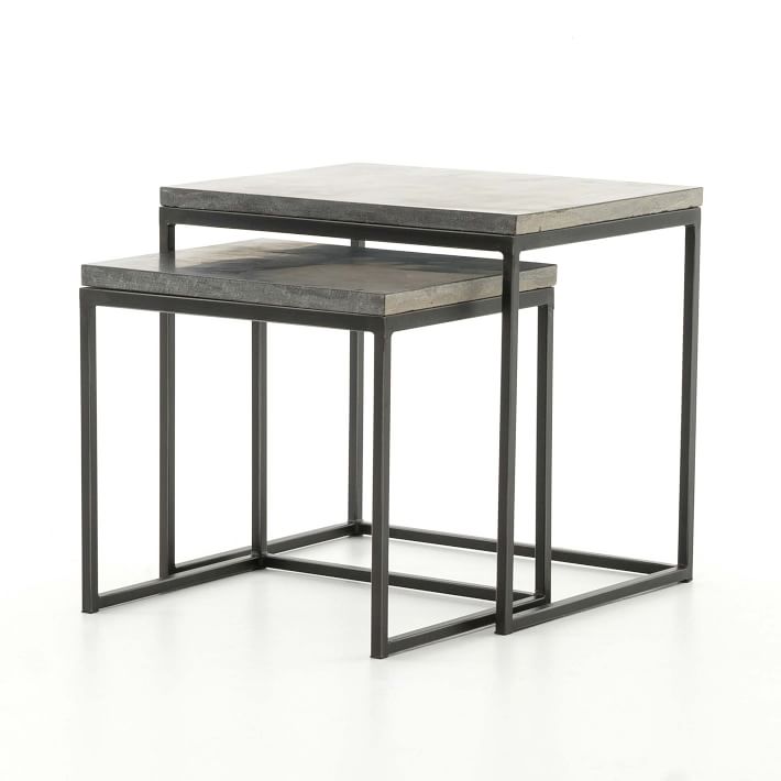 Limestone and Iron Nesting Tables thumbnail 3