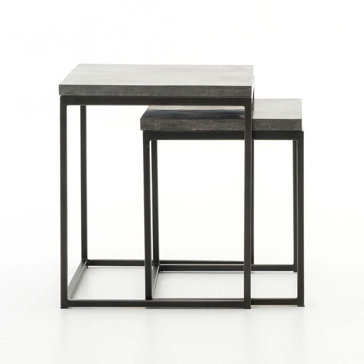 Limestone and Iron Nesting Tables thumbnail 5