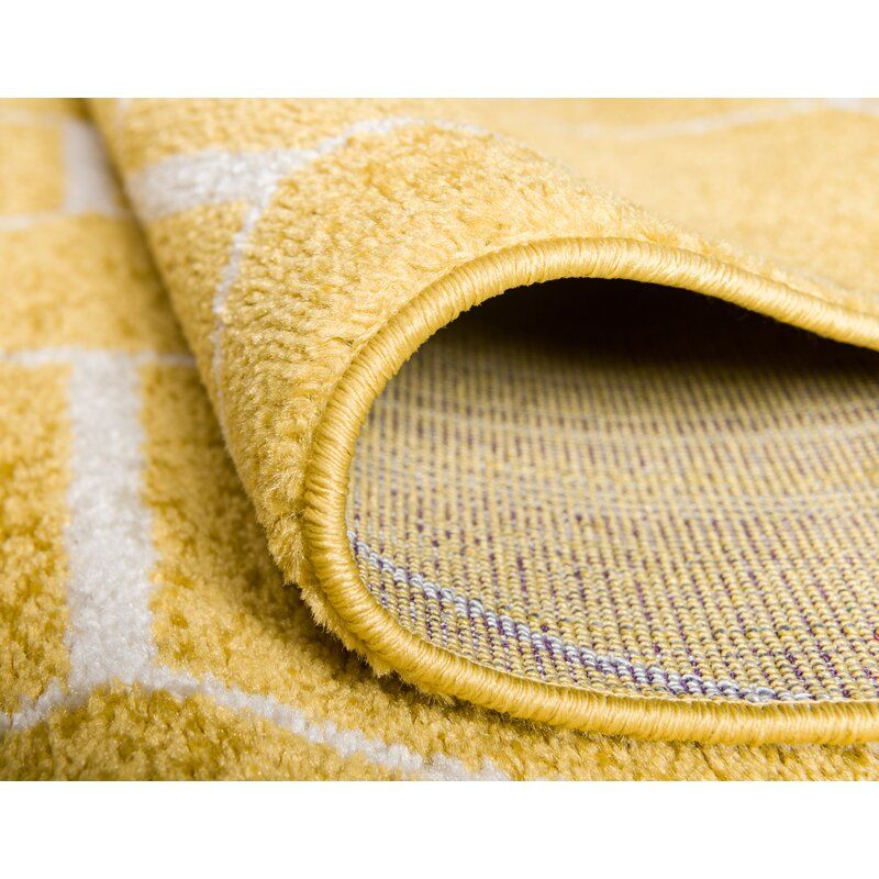 Elborough Geometric Yellow Rug-5'x8' thumbnail 6
