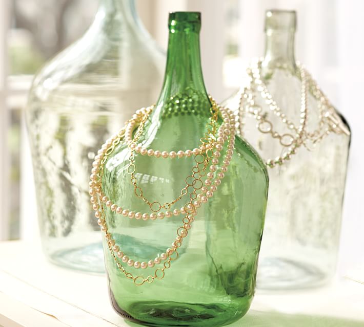 Vintage Glass Wine Bottle Vases thumbnail 6