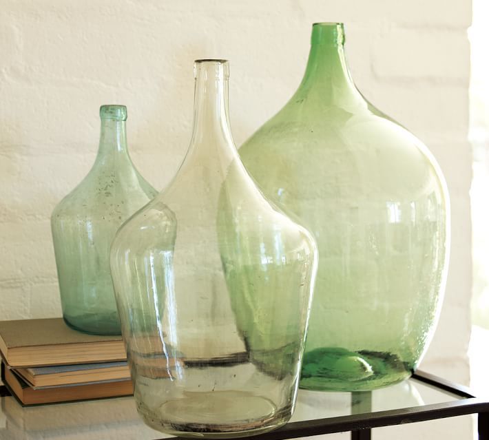 Vintage Glass Wine Bottle Vases thumbnail 8