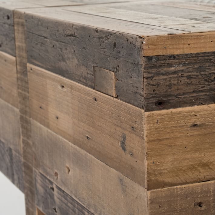 Emmerson Reclaimed Wood Block Side Table thumbnail 3