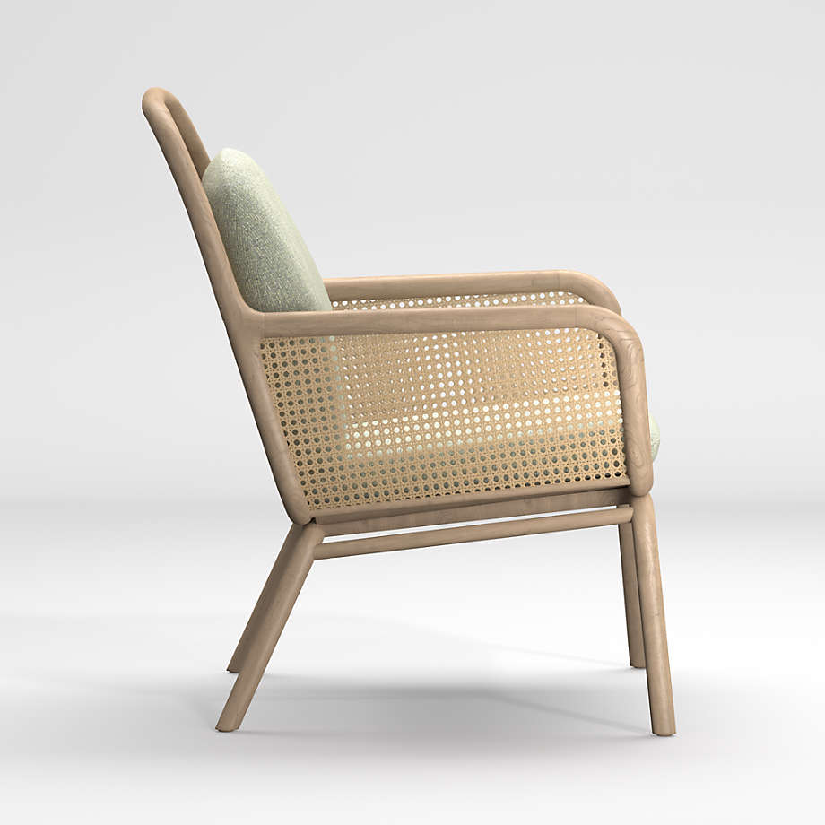 Verne Rattan Chair with Cushion thumbnail 4