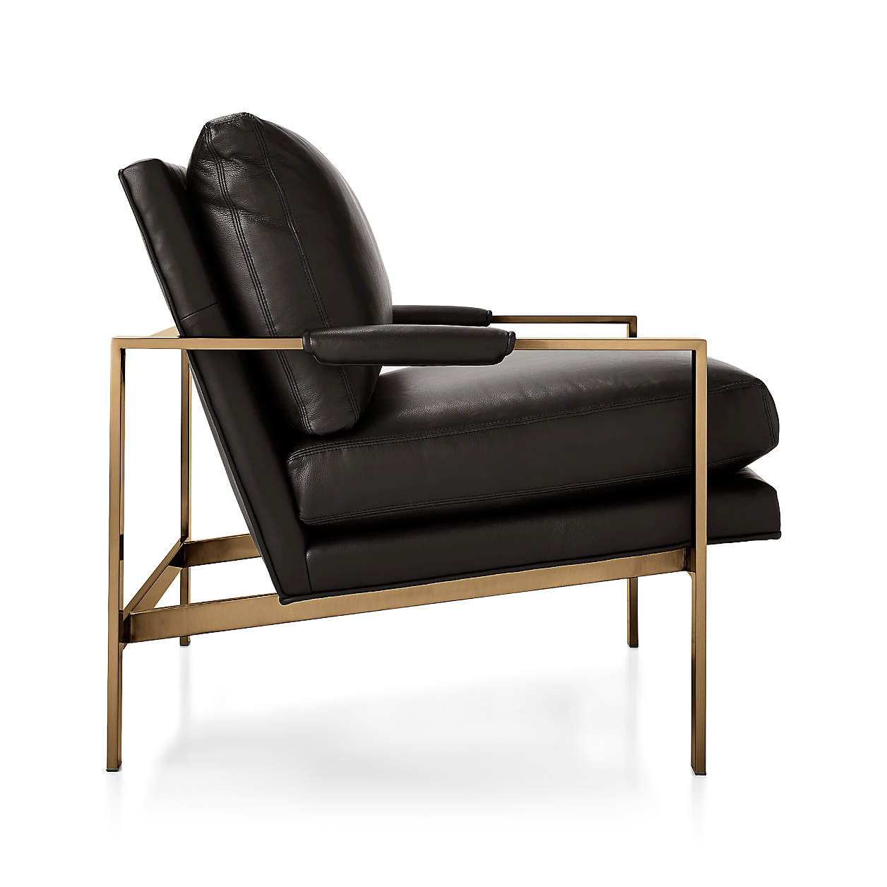 Milo Baughman Leather Chair thumbnail 2