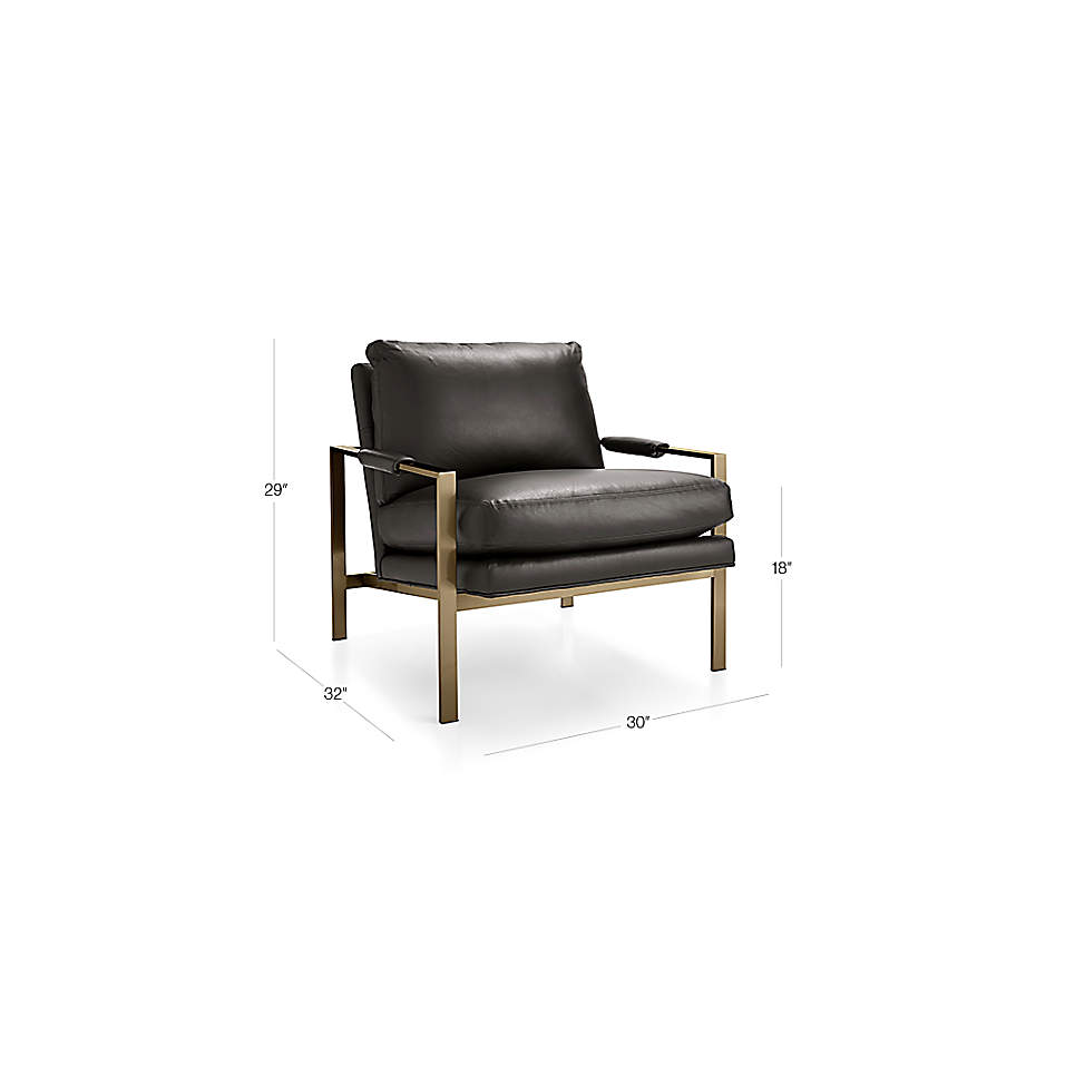 Milo Baughman Leather Chair thumbnail 4