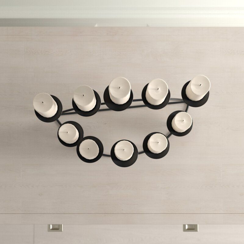 Matte black Joanna Metal Tabletop Candelabra thumbnail 4