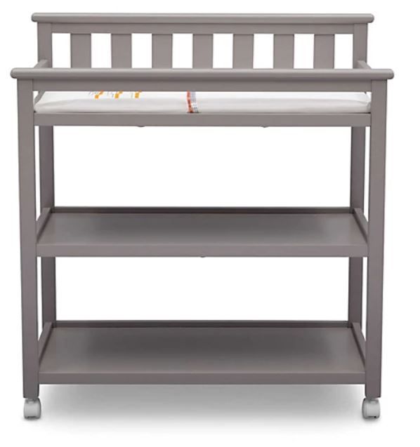 Delta Children Flat Top Changing Table in Grey thumbnail 3