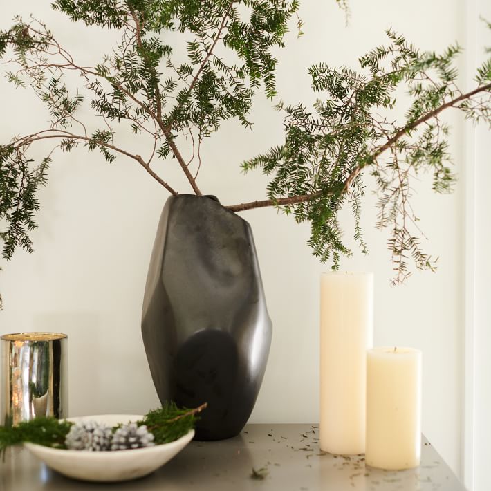 Black Ceramic Pinched Vases thumbnail 2