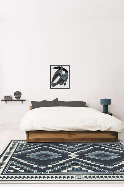 Desert Ivory Blue Rug-9'x12' thumbnail 2