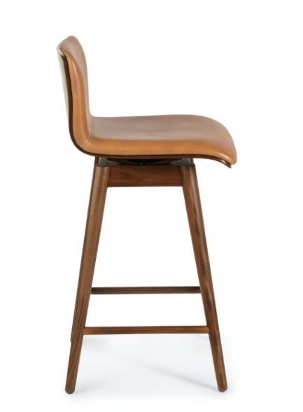 Sede Toscana Tan Walnut Swivel Counter Stool thumbnail 4