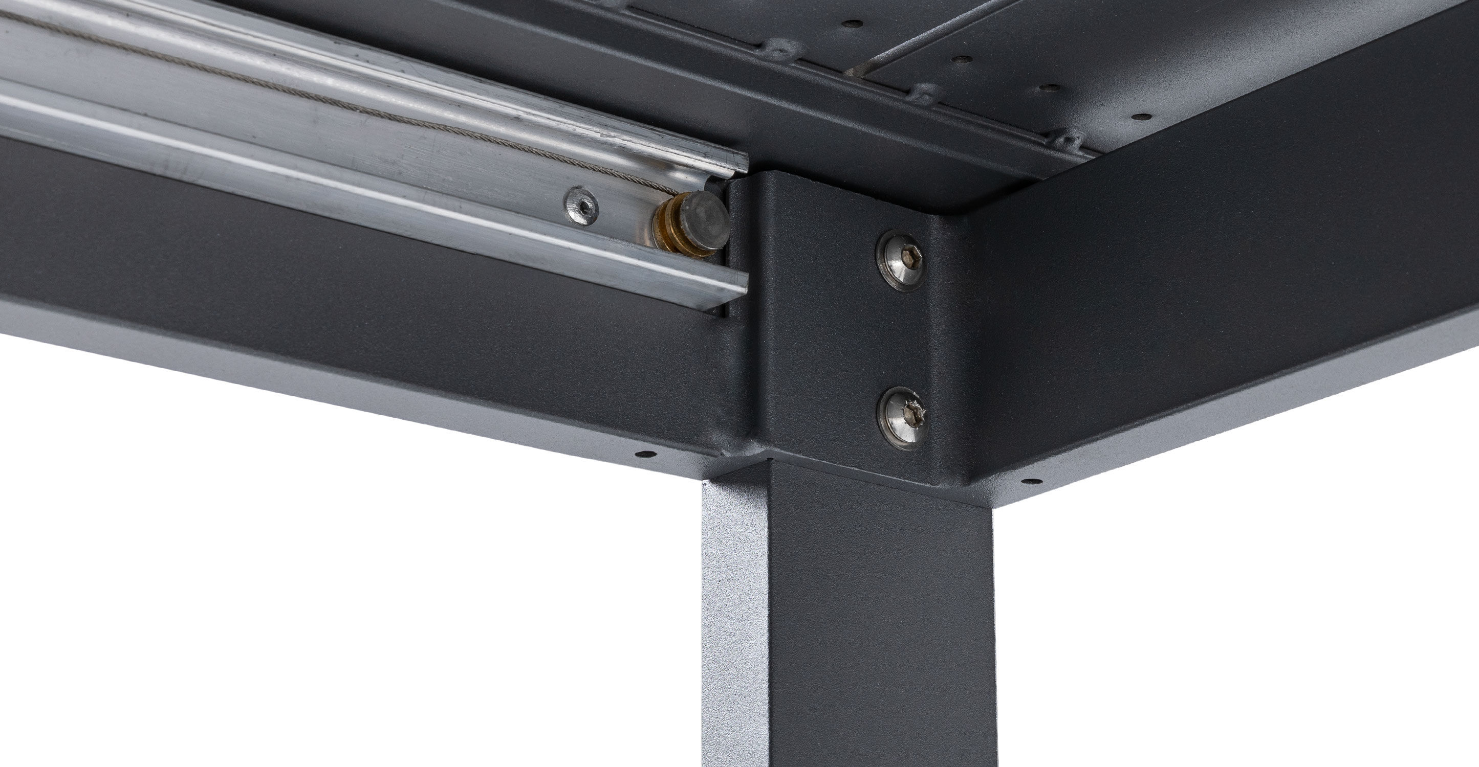 Ofer Dark Gray Table, Extendable thumbnail 11