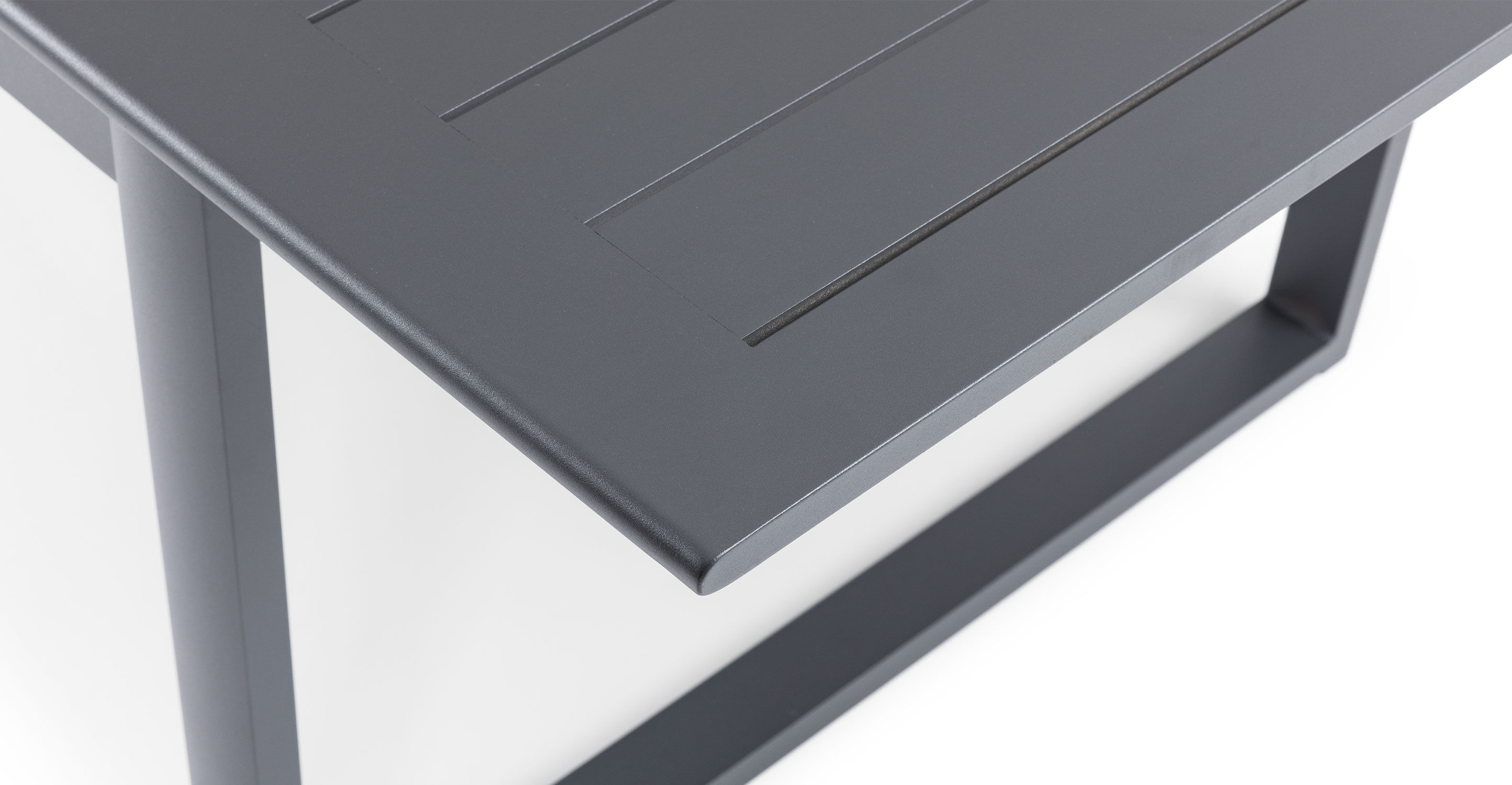 Ofer Dark Gray Table, Extendable thumbnail 6