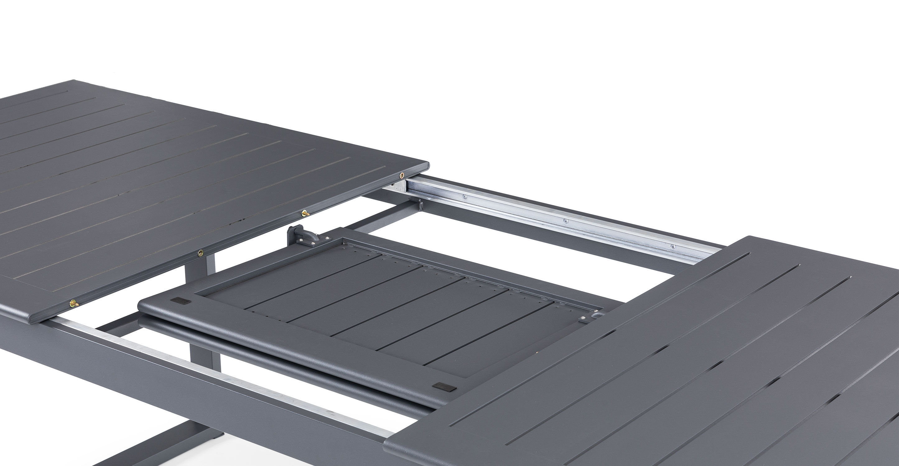 Ofer Dark Gray Table, Extendable thumbnail 8