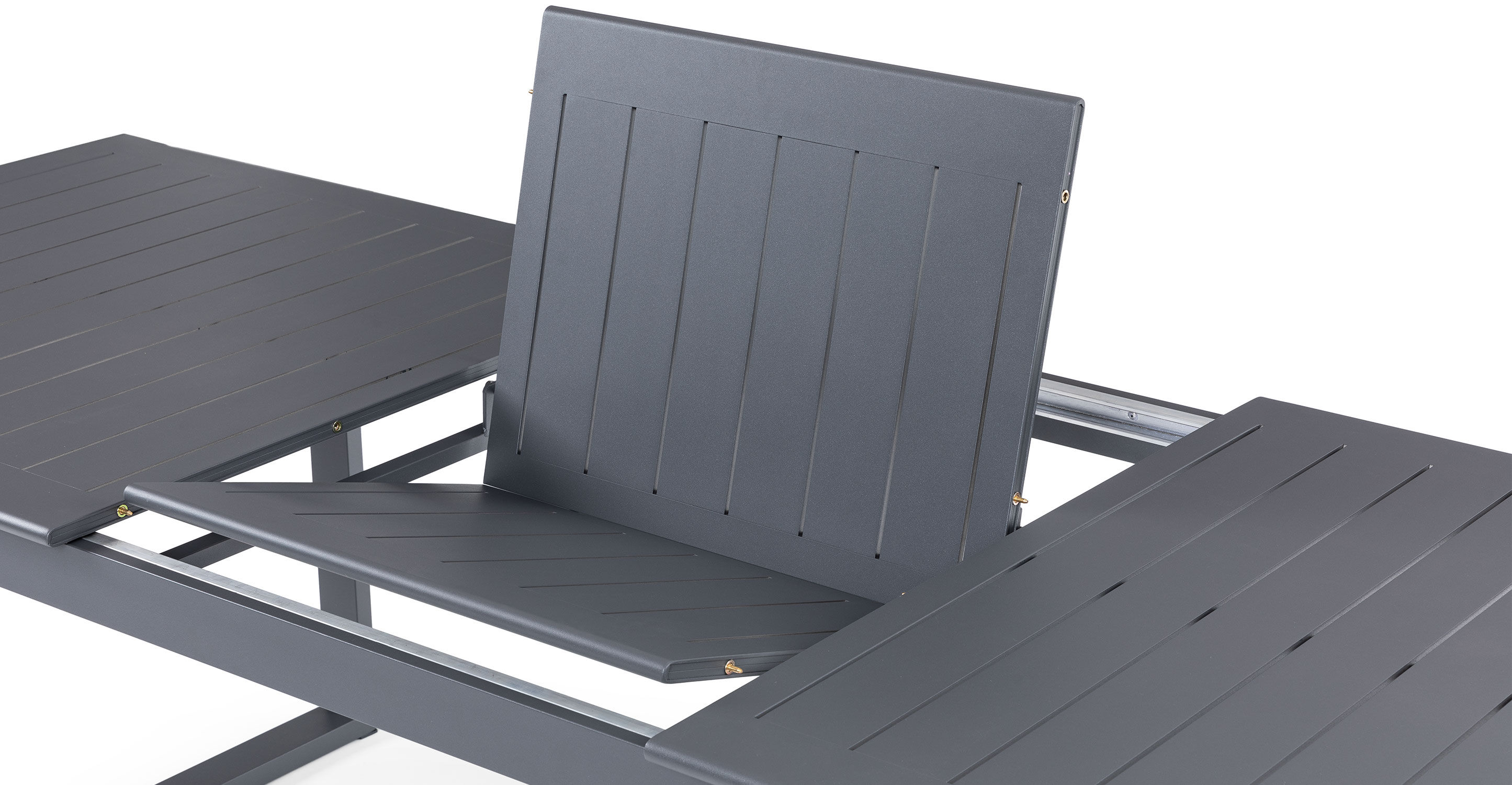 Ofer Dark Gray Table, Extendable thumbnail 9
