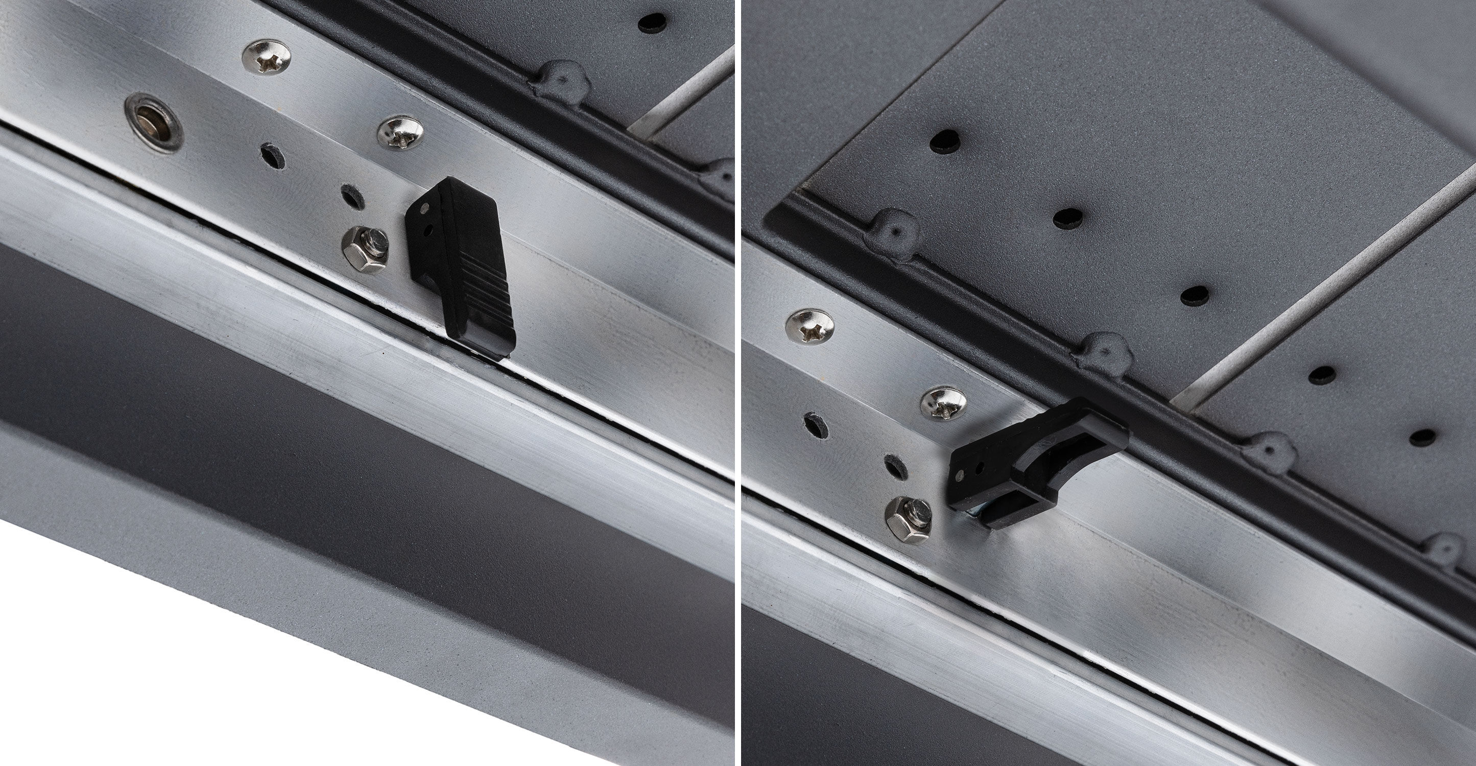 Ofer Dark Gray Table, Extendable thumbnail 10