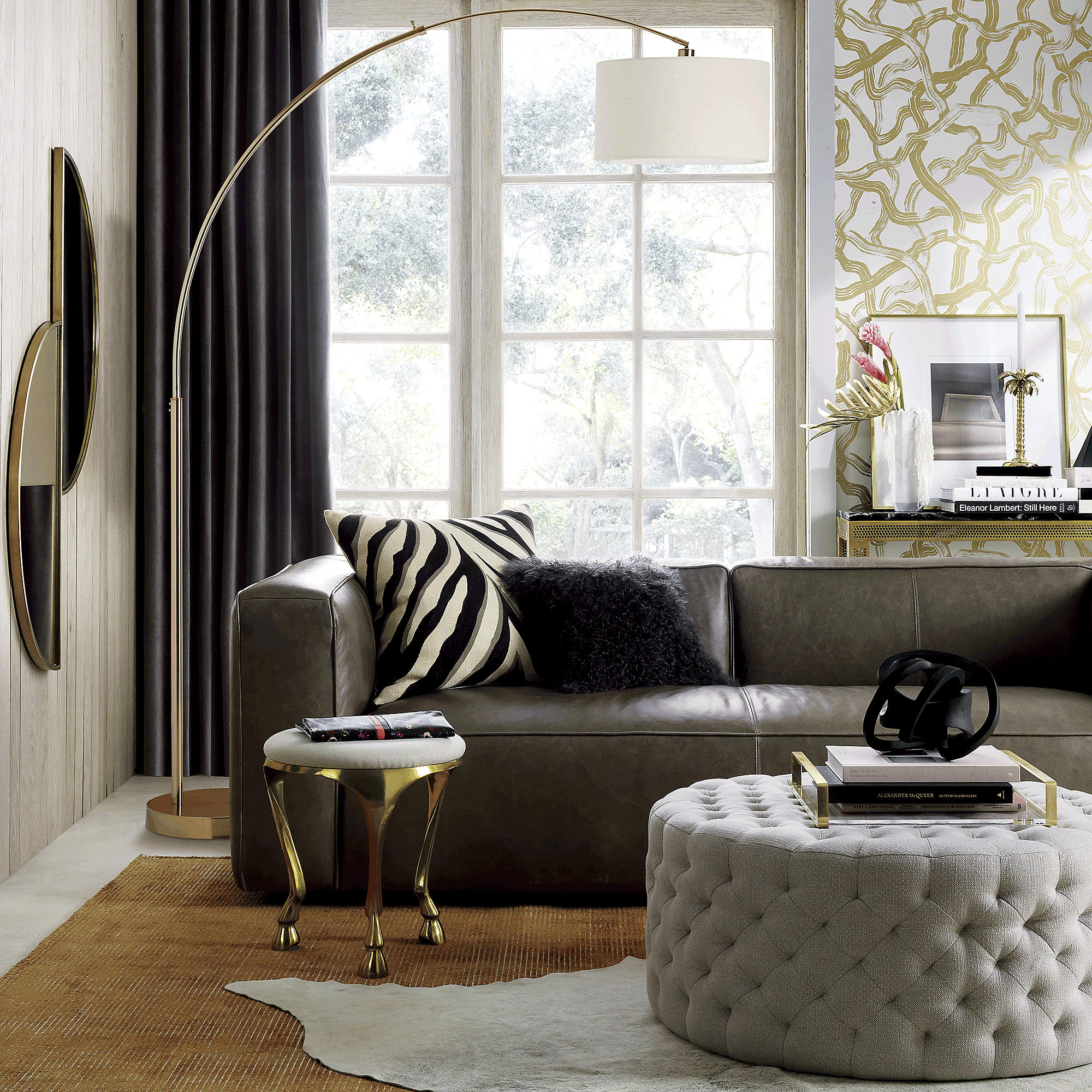 Big Dipper Arc Brass Floor Lamp thumbnail 3