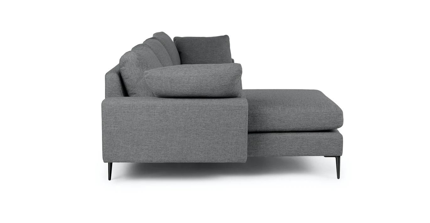 Nova Gravel Gray Reversible Sectional thumbnail 4