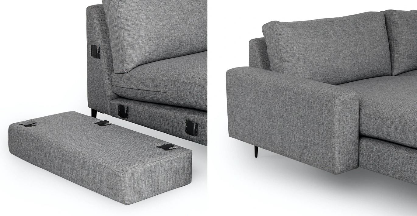 Nova Gravel Gray Reversible Sectional thumbnail 9