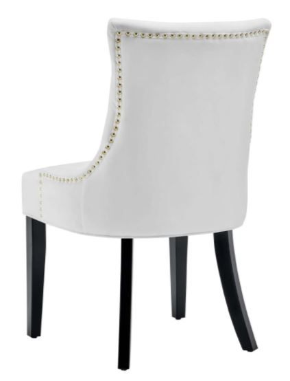 Grant Tufted Velvet Dining Chair - White thumbnail 3