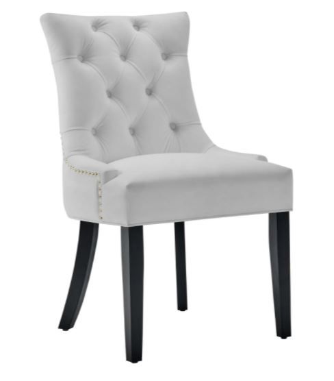 Grant Tufted Velvet Dining Chair - White thumbnail 4