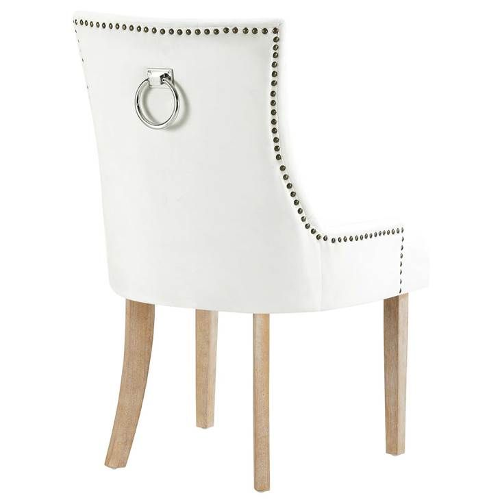 Aesop Velvet Dining Chair - Ivory thumbnail 4