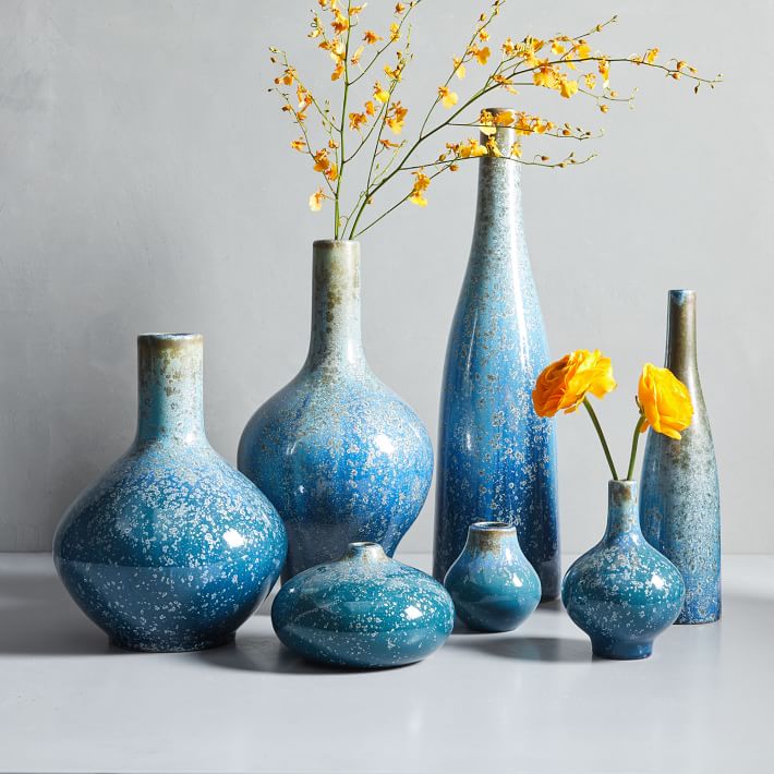 Reactive Glaze Ceramic Vases Ocean Extra tall Bottle thumbnail 2