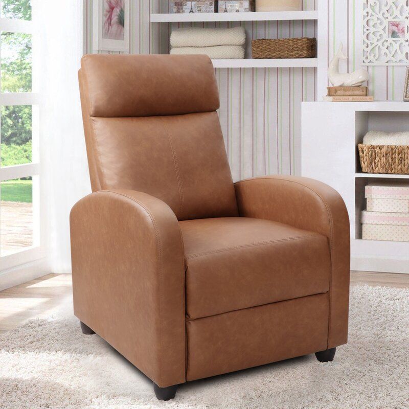 Sykora Faux Leather Manual Recliner thumbnail 3