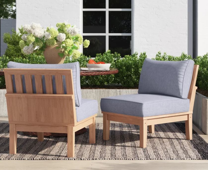 Anthony Outdoor Teak Patio Chair thumbnail 4
