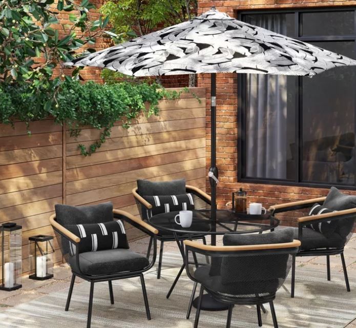 Bangor 4 Person Round Patio Dining Table thumbnail 3