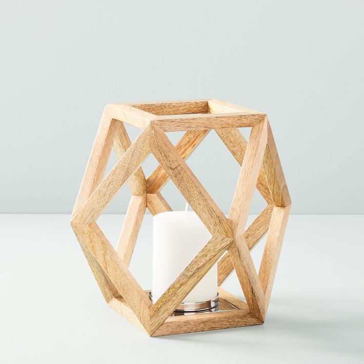Angular Wood Lanterns thumbnail 2