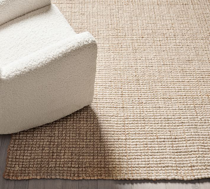 Chunky Wool Jute Rug thumbnail 5