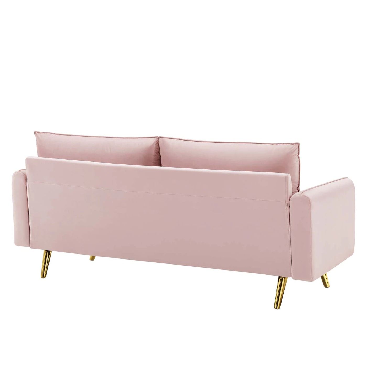 Evie Performance Velvet Sofa - Pink thumbnail 5
