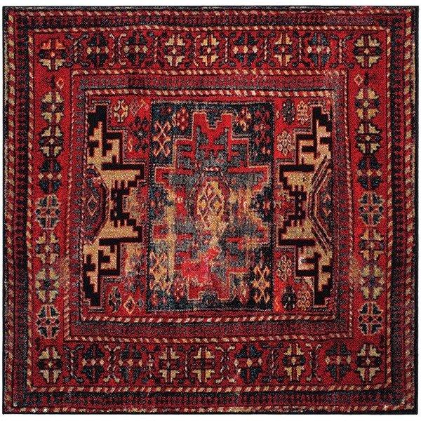 Vintage Hamadan Vth 213 Area Rug-6'5"x6'5" thumbnail 5