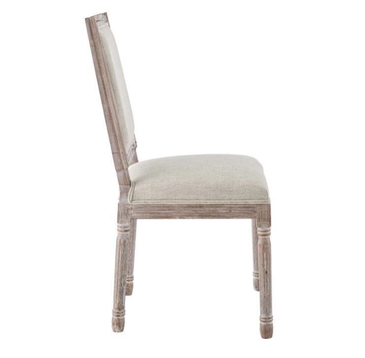 Rout Vintage Upholstered Dining Chair - Beige thumbnail 2