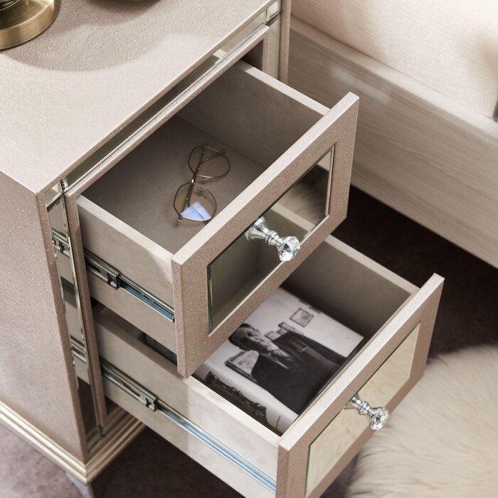 Billington Two Drawer Nightstand thumbnail 3