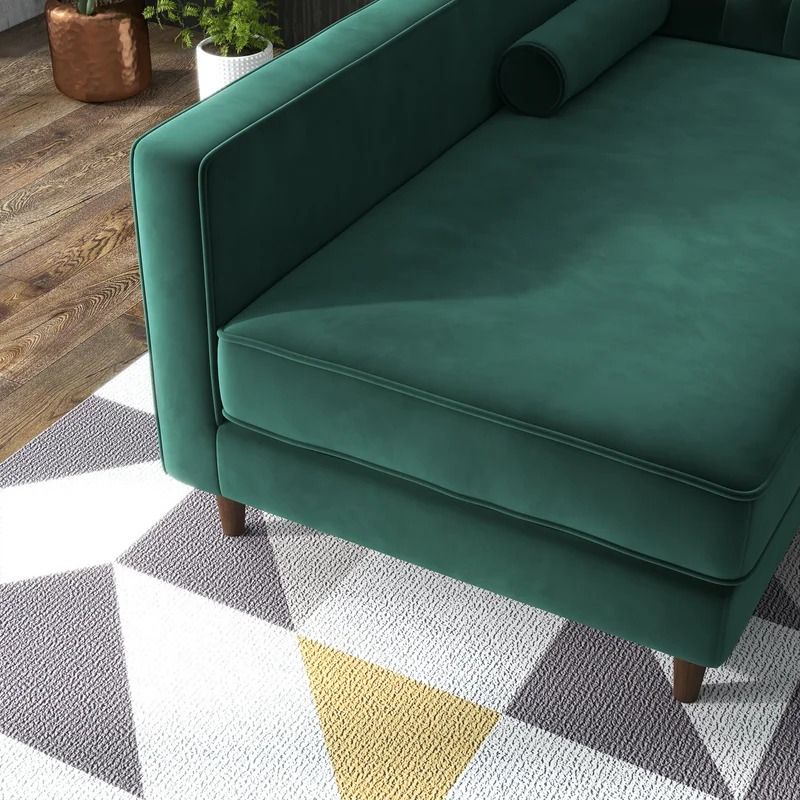 Anton Wide Velvet Sofa & Chaise thumbnail 5