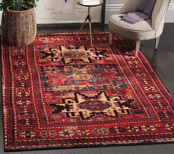 Vintage Hamadan Area Rug-6'5"x9' thumbnail 2