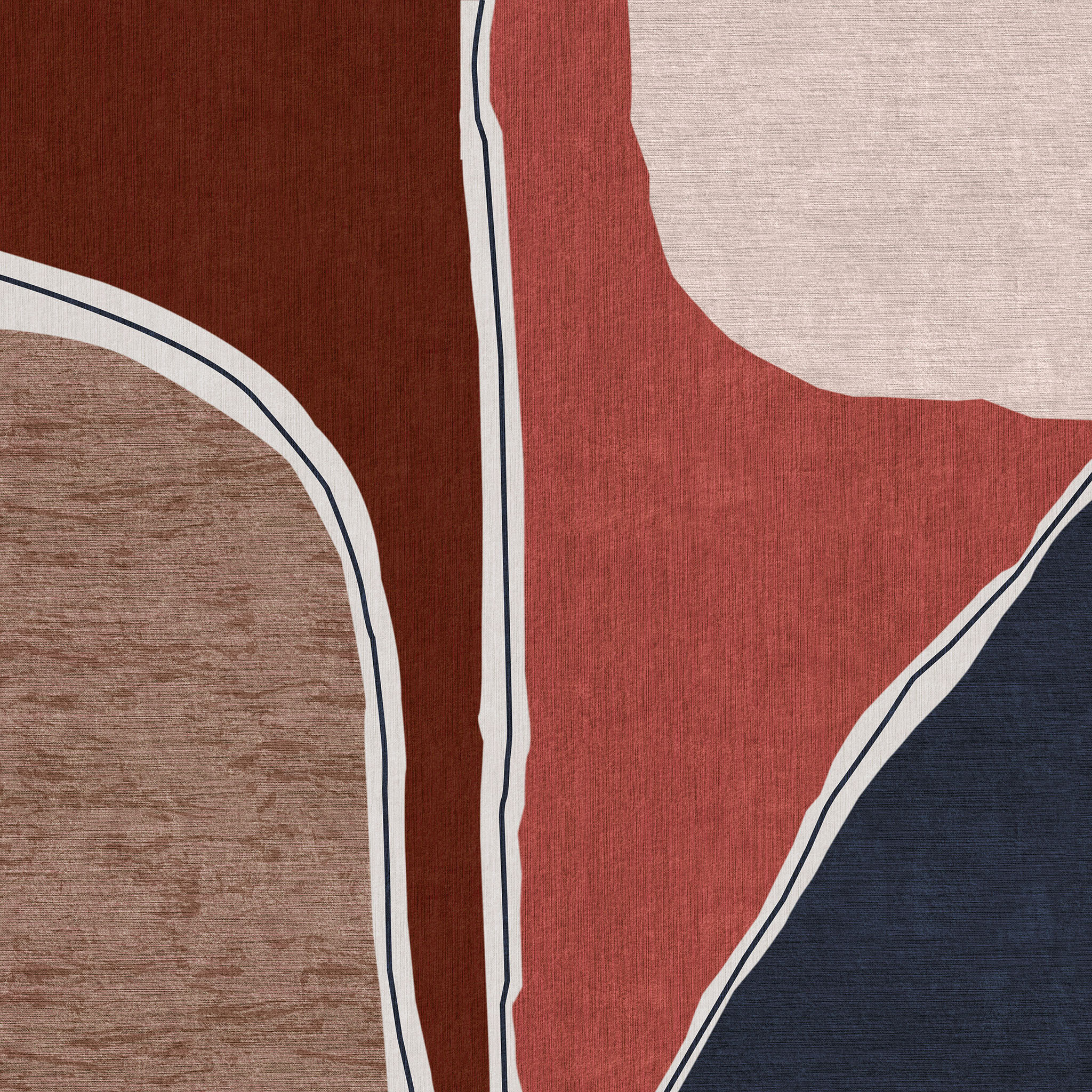 Crewel Outlined Shapes Pillow Cover thumbnail 5