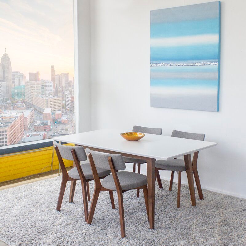 Lewin Walnut Solid Wood Dining Table thumbnail 2