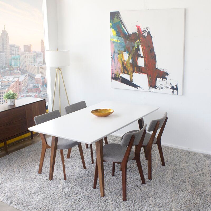 Lewin Walnut Solid Wood Dining Table thumbnail 3