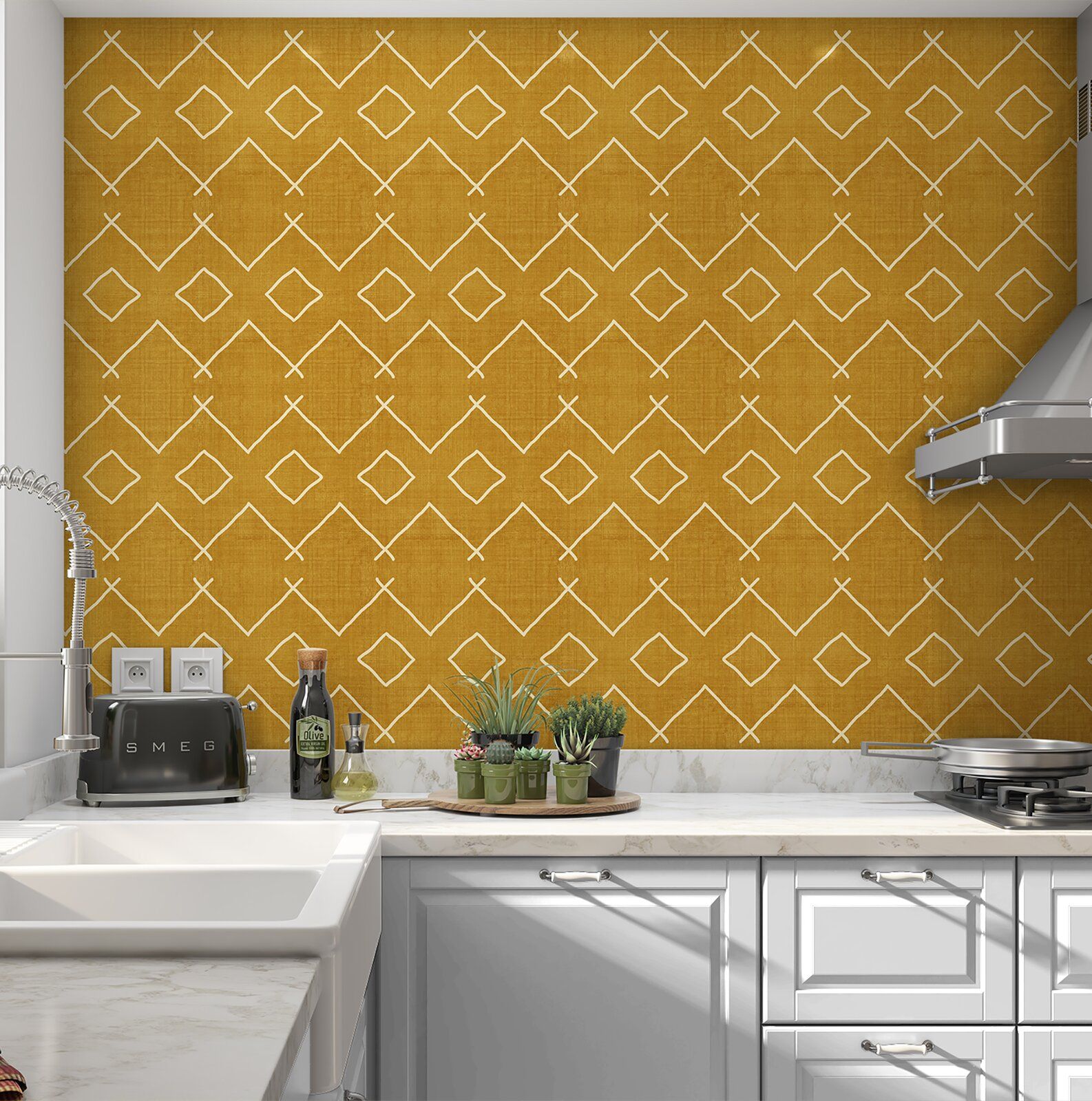 Agatha Bath Smooth Peel and Stick Wallpaper Roll thumbnail 3