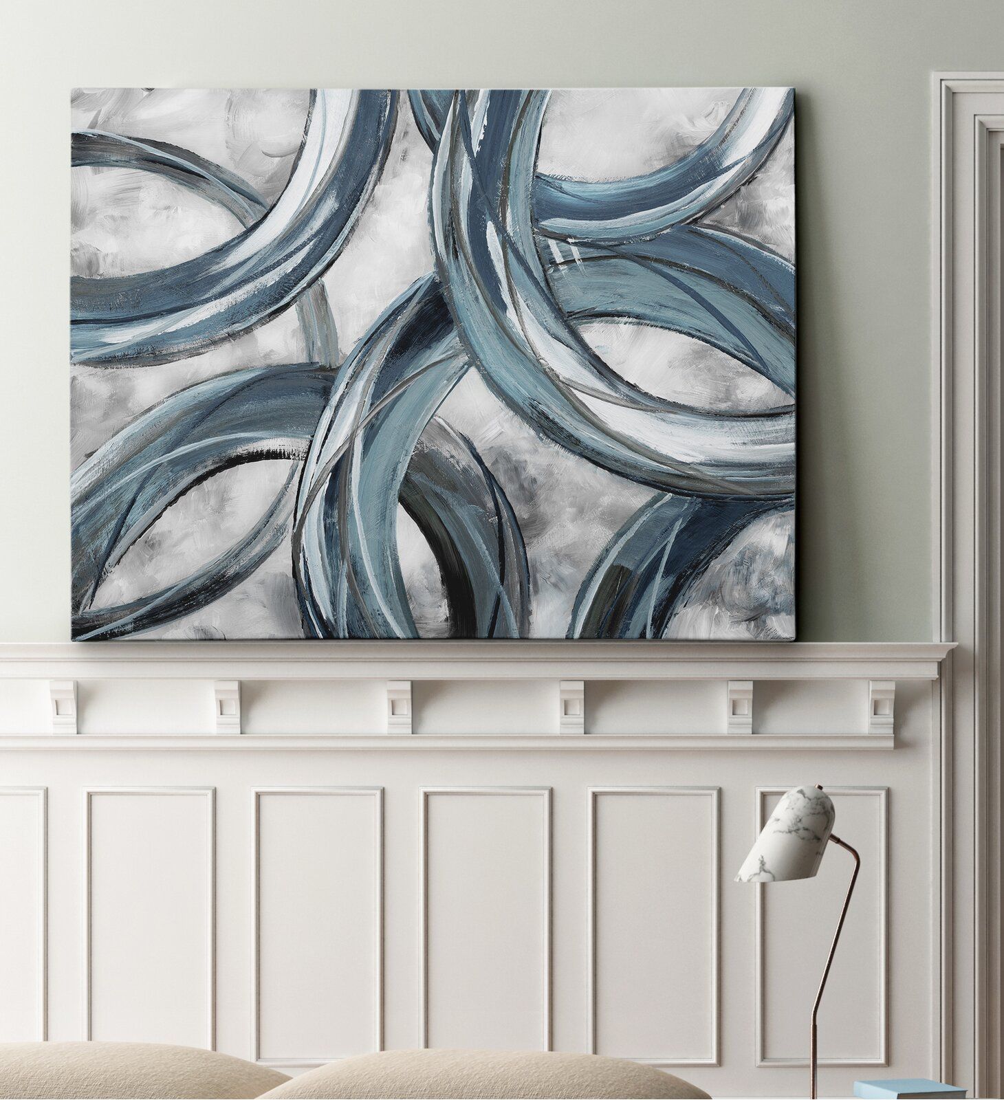 Ring Around Graphic Print on Wrapped Canvas thumbnail 2