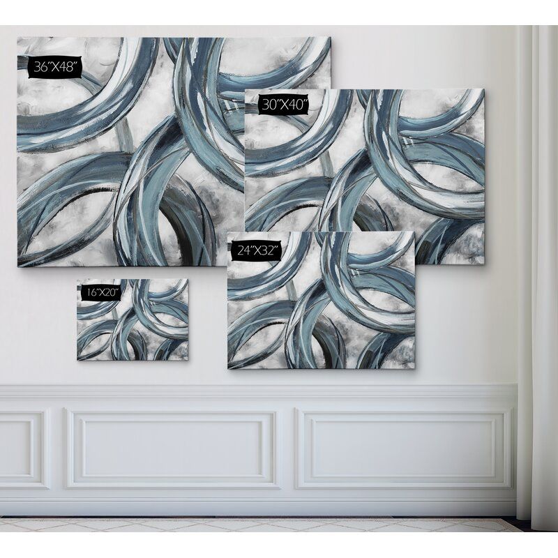 Ring Around Graphic Print on Wrapped Canvas thumbnail 4