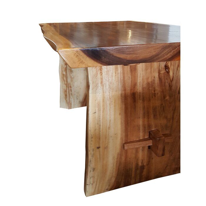 Lonegan Suar Solid Wood Trestle Dining Table thumbnail 3