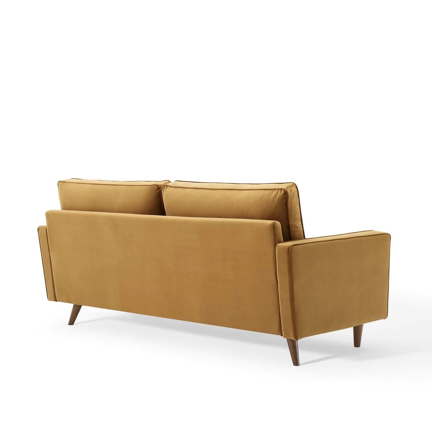 Alvour Performance Velvet Sofa - Cognac thumbnail 5