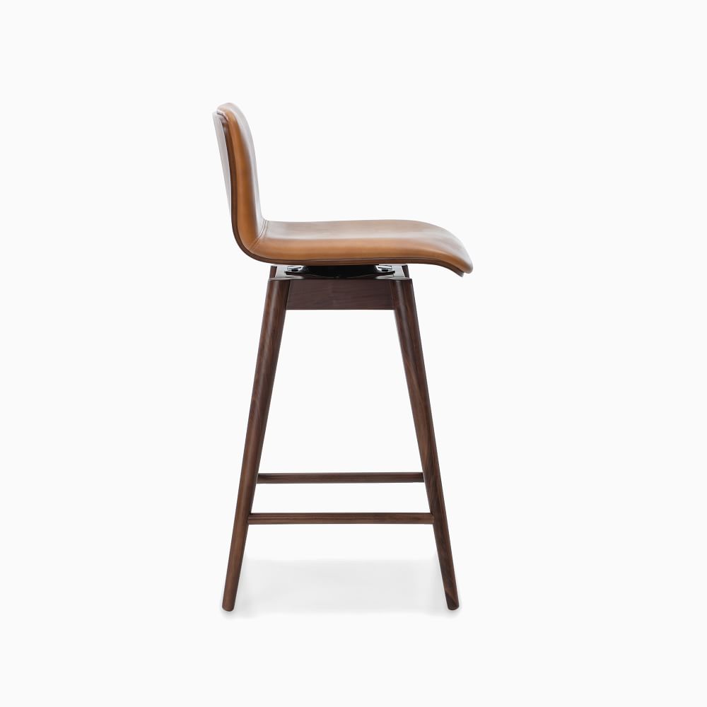 Boulder Leather Swivel Counter Stool thumbnail 3